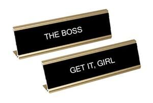 Cheezos Double Sided Desk Plaque NEW